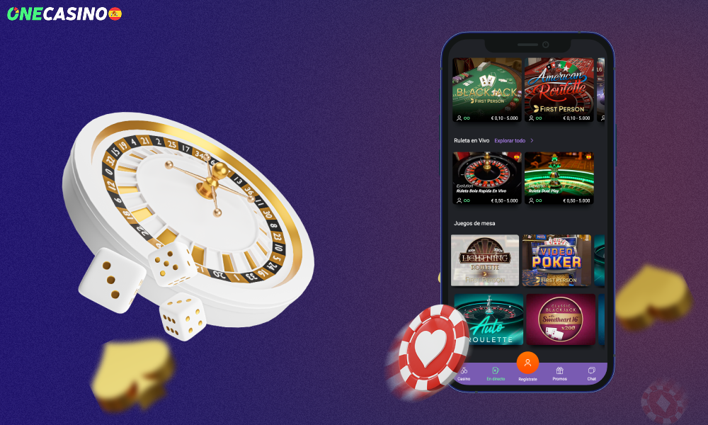 Para los entusiastas del casino en vivo, hay una sección de crupieres en vivo disponible en la aplicación One Casino